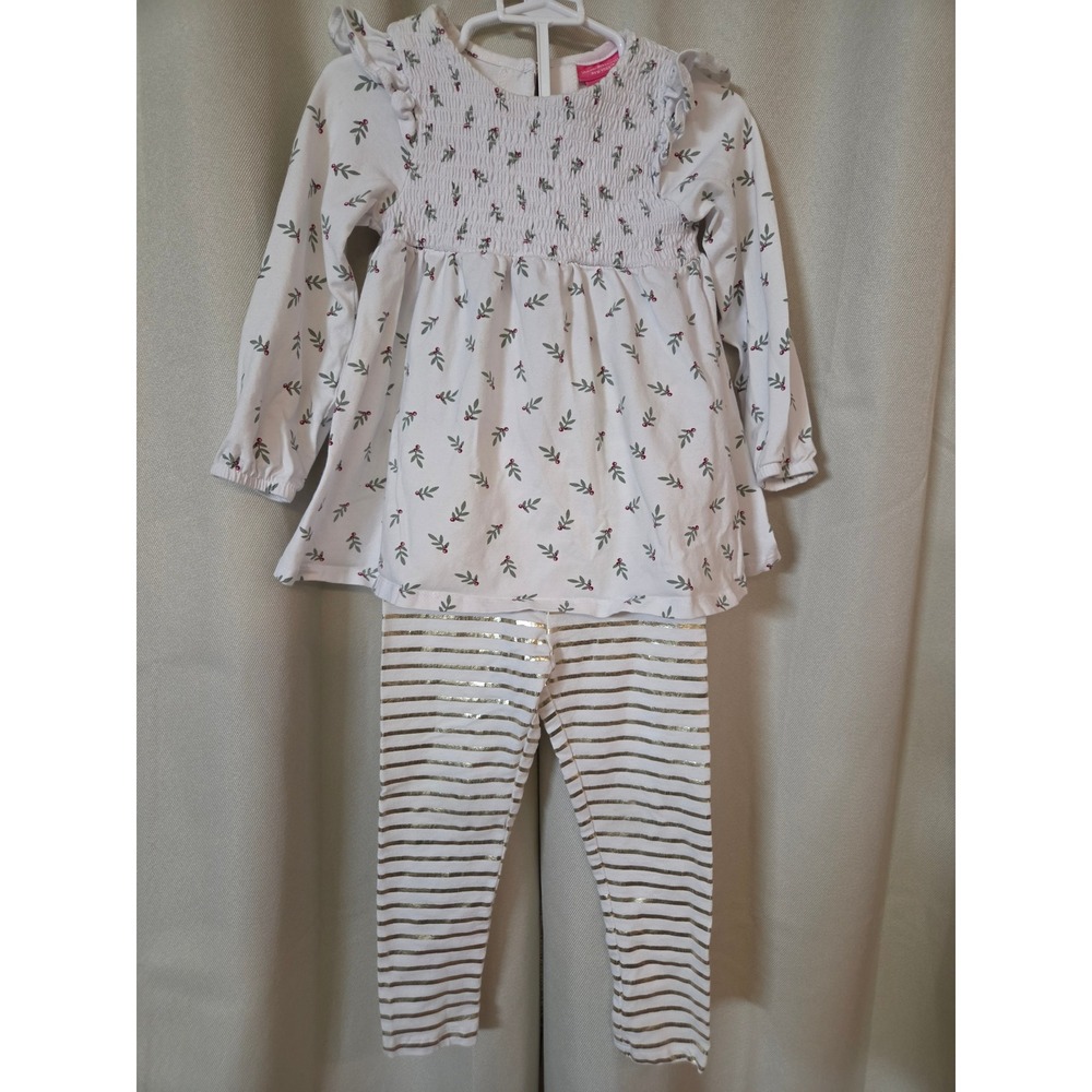 Isaac Mizrahi Loves New York Toddler Girls Tunic and Gold Stripe Legging Set 2T